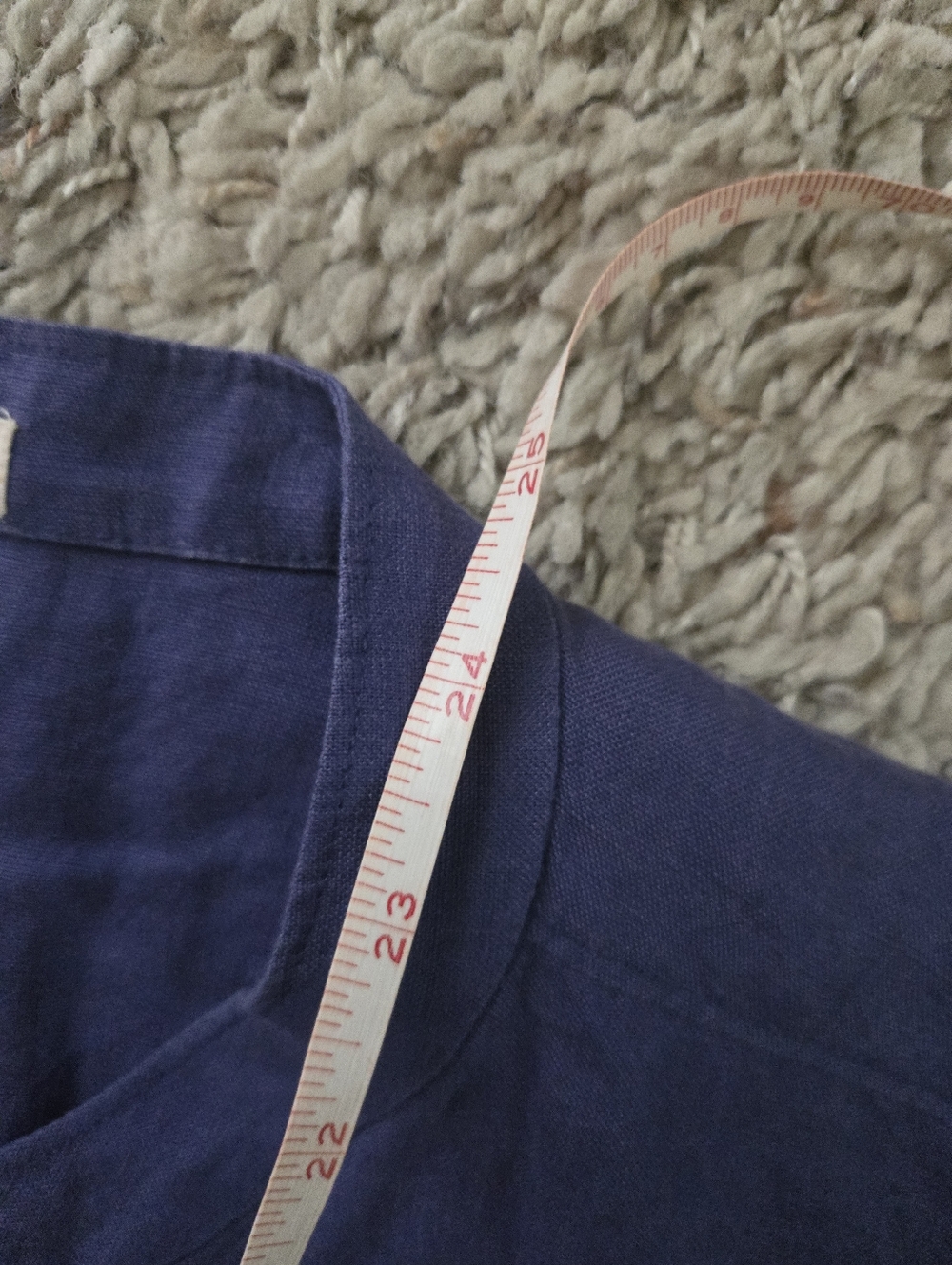 Purple Button-Front Linen Jacket Shirt Eileen Fisher Xs 3/4 Sleeves - Picture 5 of 10